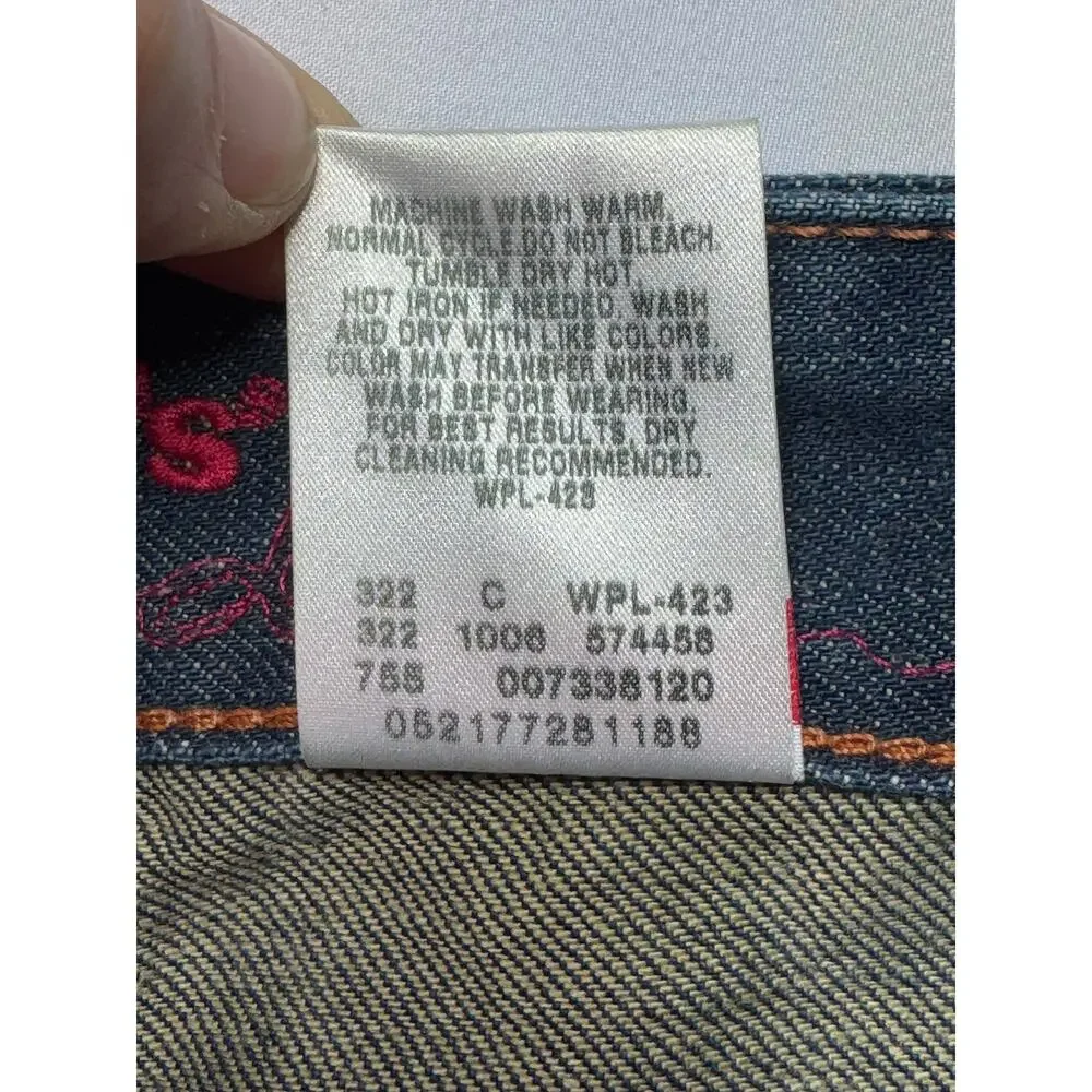 Rare‎ Levi's Red Men's Slim Straight Leg Blue Denim Jeans - Size 29x30*